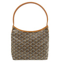 ゴヤール GOYARD ボエム ホーボーミニバッグ BOHEMEMINTY01CL03P ブラック×タン ゴヤールディンキャンバス シュヴロッシュカーフスキン ショルダーバッグ シルバー金具 ヘリンボーン柄 新品 未使用