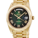 腕時計 ロレックス ROLEX デイデイト 40 228238 自動巻き メンズ メーカーOH済 ランダム番 K18YG無垢 ローマン グリーン オンブレ
