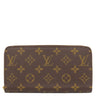 ルイヴィトン LOUIS VUITTON ジッピー ウォレット M42616 モノグラム モノグラムキャンバス 長財布 ゴールド金具 茶 ラウンドファスナー