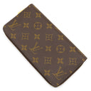 ルイヴィトン LOUIS VUITTON ジッピー ウォレット M42616 モノグラム モノグラムキャンバス 長財布 ゴールド金具 茶 ラウンドファスナー