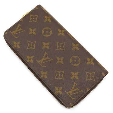 ルイヴィトン LOUIS VUITTON ジッピー ウォレット M42616 モノグラム モノグラムキャンバス 長財布 ゴールド金具 茶 ラウンドファスナー