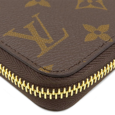 ルイヴィトン LOUIS VUITTON ジッピー ウォレット M42616 モノグラム モノグラムキャンバス 長財布 ゴールド金具 茶 ラウンドファスナー