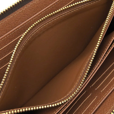 ルイヴィトン LOUIS VUITTON ジッピー ウォレット M42616 モノグラム モノグラムキャンバス 長財布 ゴールド金具 茶 ラウンドファスナー