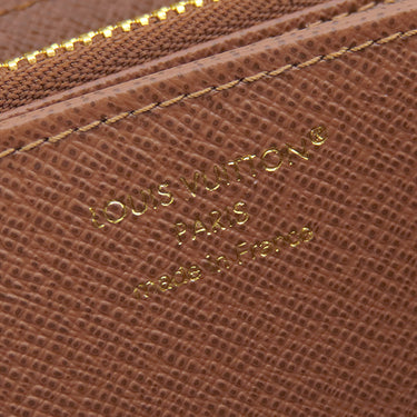 ルイヴィトン LOUIS VUITTON ジッピー ウォレット M42616 モノグラム モノグラムキャンバス 長財布 ゴールド金具 茶 ラウンドファスナー