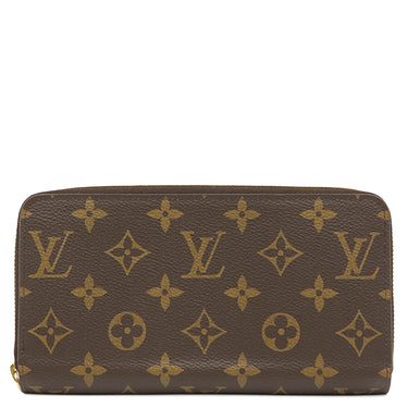 ルイヴィトン LOUIS VUITTON ジッピー ウォレット M42616 モノグラム モノグラムキャンバス 長財布 ゴールド金具 茶 ラウンドファスナー
