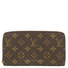 ルイヴィトン LOUIS VUITTON ジッピー ウォレット M42616 モノグラム モノグラムキャンバス 長財布 ゴールド金具 茶 ラウンドファスナー
