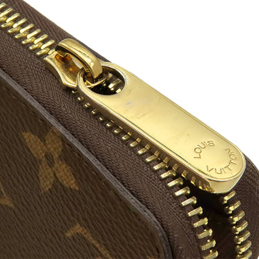 ルイヴィトン LOUIS VUITTON ジッピー ウォレット M42616 モノグラム モノグラムキャンバス 長財布 ゴールド金具 茶 ラウンドファスナー