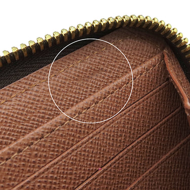 ルイヴィトン LOUIS VUITTON ジッピー ウォレット M42616 モノグラム モノグラムキャンバス 長財布 ゴールド金具 茶 ラウンドファスナー