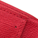 ルイヴィトン LOUIS VUITTON ポルトフォイユ ヴィクトリーヌ N41659 ダミエエベヌ×レッド ダミエキャンバス 三つ折り財布 ゴールド金具 コンパクト 刻印あり