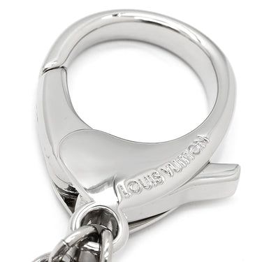 ルイヴィトン LOUIS VUITTON ビジューサック フルール ドゥ エピ Ｍ65085 ホワイト メタル キーホルダー シルバー金具 チャーム モノグラムフラワー