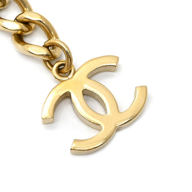 シャネル CHANEL ココマーク スクエアプレート ゴールド GP ラインストーン ネックレス CCマーク ラインストーン チョーカー シャンパンゴールド