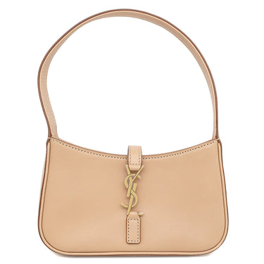 サンローラン SAINT LAURENT ル サンカセット ベージュ カーフ ハンドバッグ ゴールド金具 LE 5 A 7 MINI ワンハンドル カサンドラ