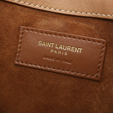 サンローラン SAINT LAURENT ル サンカセット ベージュ カーフ ハンドバッグ ゴールド金具 LE 5 A 7 MINI ワンハンドル カサンドラ
