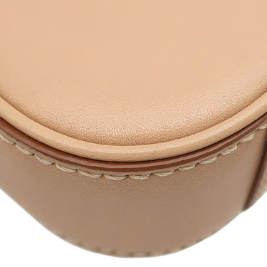 サンローラン SAINT LAURENT ル サンカセット ベージュ カーフ ハンドバッグ ゴールド金具 LE 5 A 7 MINI ワンハンドル カサンドラ