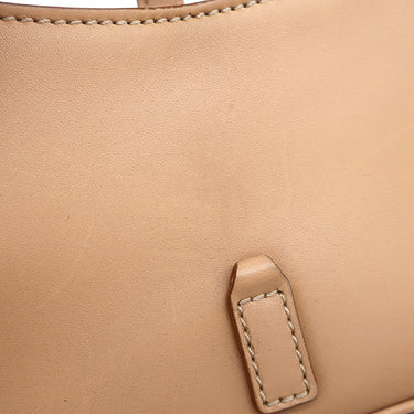 サンローラン SAINT LAURENT ル サンカセット ベージュ カーフ ハンドバッグ ゴールド金具 LE 5 A 7 MINI ワンハンドル カサンドラ