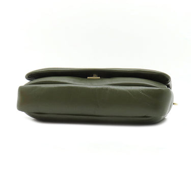 グッチ GUCCI GGミラノ トップハンドル バッグ 806017 カーキ レザー 2WAYバッグ シャンパンゴールド金具 緑 チェーンバッグ ショルダー ハンドバッグ