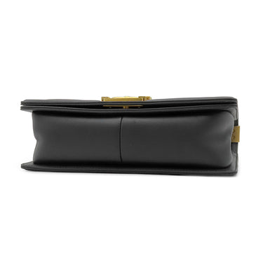 シャネル CHANEL ボーイシャネル 25 A67086 ブラック ラムスキン ショルダーバッグ ゴールド金具 黒 チェーンバッグ