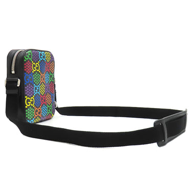 グッチ GUCCI メッセンジャーバッグ 598103 マルチカラー×ブラック GGスプリームキャンバス レザー ショルダーバッグ シルバー金具