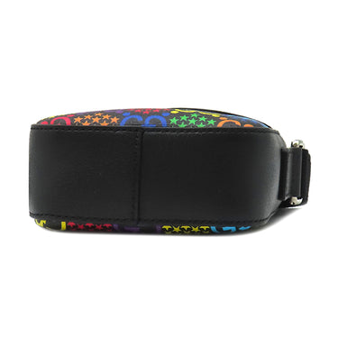 グッチ GUCCI メッセンジャーバッグ 598103 マルチカラー×ブラック GGスプリームキャンバス レザー ショルダーバッグ シルバー金具