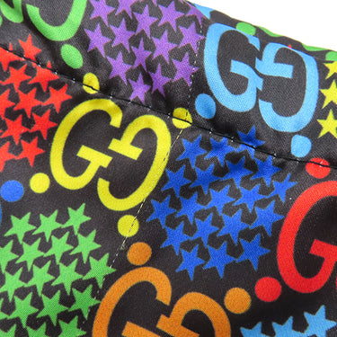 グッチ GUCCI メッセンジャーバッグ 598103 マルチカラー×ブラック GGスプリームキャンバス レザー ショルダーバッグ シルバー金具
