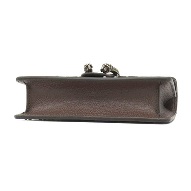 グッチ GUCCI ディオニュソス スーパーミニバッグ 476432 ベージュ×ブラウン GGスプリームキャンバス レザー ショルダーバッグ ガンメタル金具 タイガーヘッド