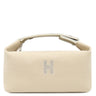 エルメス HERMES ブリッド ア ブラック PM H104222M ナチュラル コットンキャンバス ポーチ シルバー金具 バニティ Hロゴ