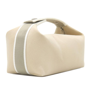 エルメス HERMES ブリッド ア ブラック PM H104222M ナチュラル コットンキャンバス ポーチ シルバー金具 バニティ Hロゴ