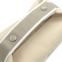 エルメス HERMES ブリッド ア ブラック PM H104222M ナチュラル コットンキャンバス ポーチ シルバー金具 バニティ Hロゴ