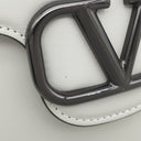 ヴァレンティノ VALENTINO ガラヴァーニ ロゴ クロスボディバッグ グレー レザー ショルダーバッグ ブラック金具 ショルダー 斜め掛け