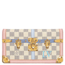 ルイヴィトン LOUIS VUITTON ポシェット ウィークエンド サマートランク N60108 ローズバレリーヌ レザー ダミエアズールキャンバス チェーンウォレット ゴールド金具