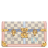 ルイヴィトン LOUIS VUITTON ポシェット ウィークエンド サマートランク N60108 ローズバレリーヌ レザー ダミエアズールキャンバス チェーンウォレット ゴールド金具
