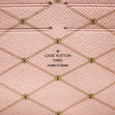 ルイヴィトン LOUIS VUITTON ポシェット ウィークエンド サマートランク N60108 ローズバレリーヌ レザー ダミエアズールキャンバス チェーンウォレット ゴールド金具