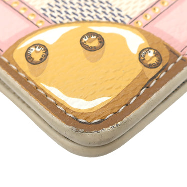 ルイヴィトン LOUIS VUITTON ポシェット ウィークエンド サマートランク N60108 ローズバレリーヌ レザー ダミエアズールキャンバス チェーンウォレット ゴールド金具