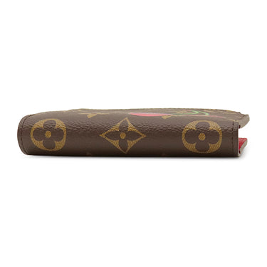 ルイヴィトン LOUIS VUITTON LV × TM ポルトフォイユ リサ M13420 チェリー モノグラムキャンバス 二つ折り財布 ゴールド金具 村上隆コラボ チェリー