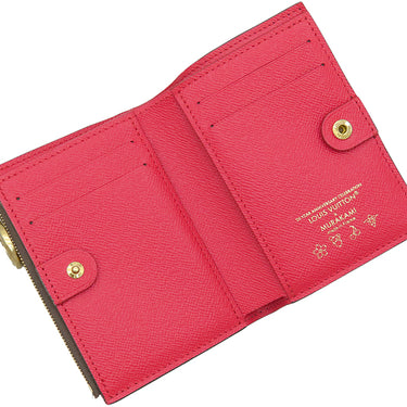ルイヴィトン LOUIS VUITTON LV × TM ポルトフォイユ リサ M13420 チェリー モノグラムキャンバス 二つ折り財布 ゴールド金具 村上隆コラボ チェリー