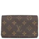 ルイヴィトン LOUIS VUITTON ポルトフォイユ トレゾール M61736 モノグラム モノグラムキャンバス 二つ折り財布 ゴールド金具 茶 L字ファスナー