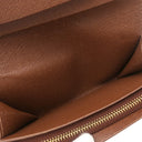 ルイヴィトン LOUIS VUITTON ポルトフォイユ トレゾール M61736 モノグラム モノグラムキャンバス 二つ折り財布 ゴールド金具 茶 L字ファスナー