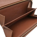 ルイヴィトン LOUIS VUITTON ポルトフォイユ トレゾール M61736 モノグラム モノグラムキャンバス 二つ折り財布 ゴールド金具 茶 L字ファスナー