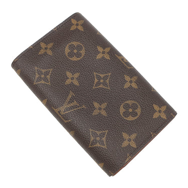 ルイヴィトン LOUIS VUITTON ポルトフォイユ トレゾール M61736 モノグラム モノグラムキャンバス 二つ折り財布 ゴールド金具 茶 L字ファスナー