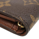 ルイヴィトン LOUIS VUITTON ポルトフォイユ トレゾール M61736 モノグラム モノグラムキャンバス 二つ折り財布 ゴールド金具 茶 L字ファスナー
