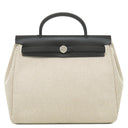 エルメス HERMES エールバッグジップPM 31 ナチュラル×ブラック トワルGM ヴァッシュハンター 2WAYバッグ シルバー金具 トワルH ※鍵一本欠品