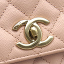 シャネル CHANEL ココハンドル 29 A92991 ピンク キャビアスキン 2WAYバッグ ゴールド金具 トップハンドル