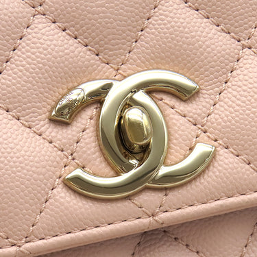 シャネル CHANEL ココハンドル 29 A92991 ピンク キャビアスキン 2WAYバッグ ゴールド金具 トップハンドル