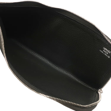 エルメス HERMES リミックス ボヤージュ カーキ ヴォーエプソン 長財布 シルバー金具 深緑 L字ファスナー トラベルケース