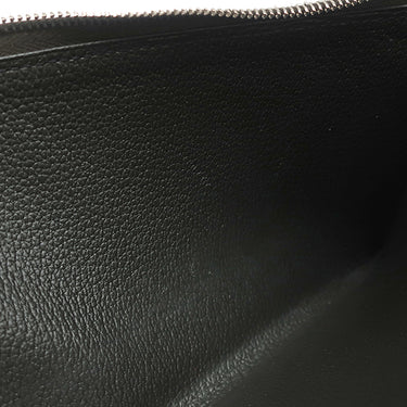 エルメス HERMES リミックス ボヤージュ カーキ ヴォーエプソン 長財布 シルバー金具 深緑 L字ファスナー トラベルケース