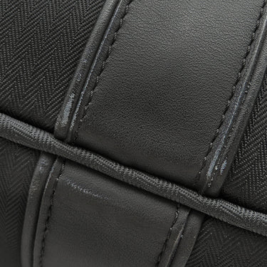 エルメス HERMES アカプルコ オディナトゥール ブラック トワルシェブロン レザー ビジネスバッグ シルバー金具 2WAY キャリーオンバッグ 付属品欠品