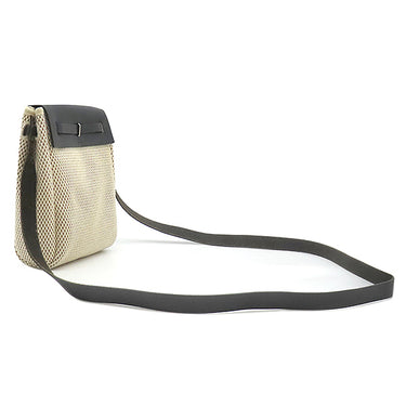 エルメス HERMES エールバッグ TPM ナチュラル×ブラック トワルGM トワルオフィシエ ヴァッシュハンター ショルダーバッグ シルバー金具 茶 黒