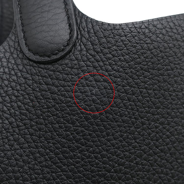 エルメス HERMES ピコタンロック 18 PM ブラック トリヨンクレマンス ハンドバッグ シルバー金具 黒 2025年製