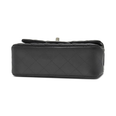 シャネル CHANEL ミニ マトラッセ 20 A69900 ブラック ラムスキン ショルダーバッグ シルバー金具 黒