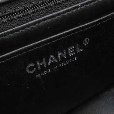 シャネル CHANEL ミニ マトラッセ 20 A69900 ブラック ラムスキン ショルダーバッグ シルバー金具 黒